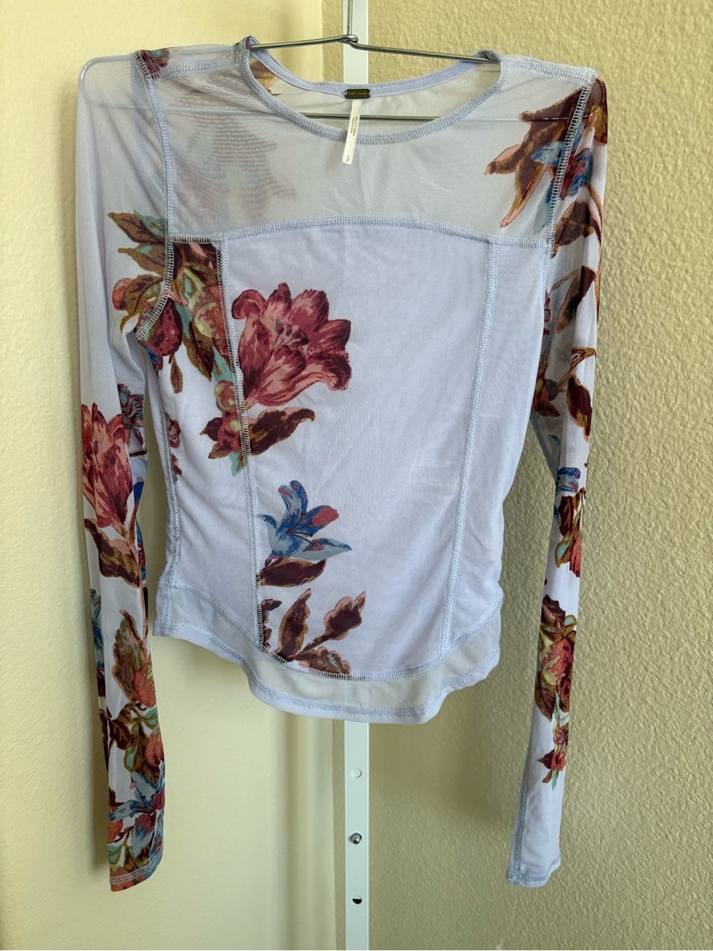 Free People Betty's Garden Top in Blue Combo - Size S - Picture 6 of 7